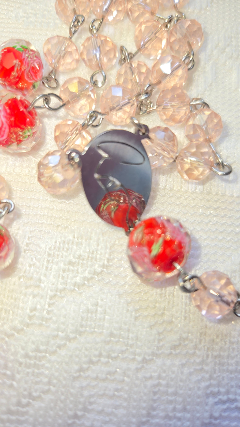 Our Lady of Virgin Mary Crystal Rosary