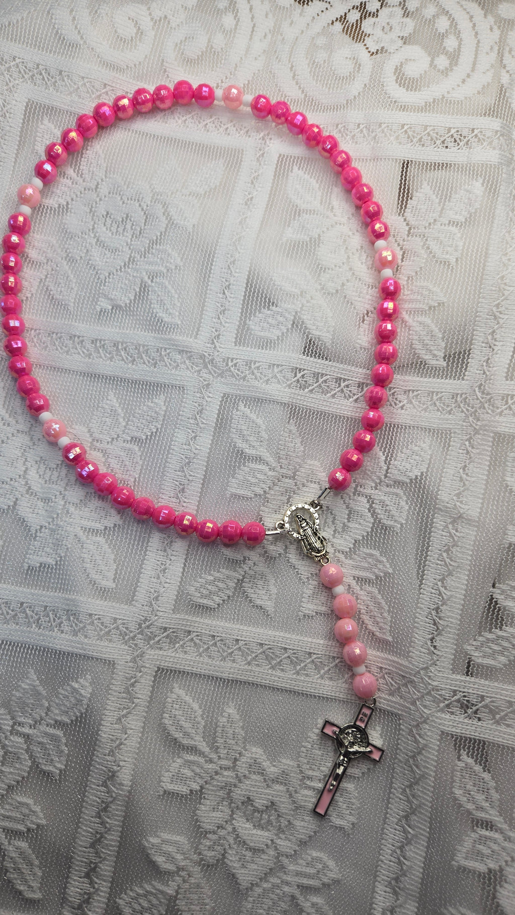 Pink Kids Rosary
