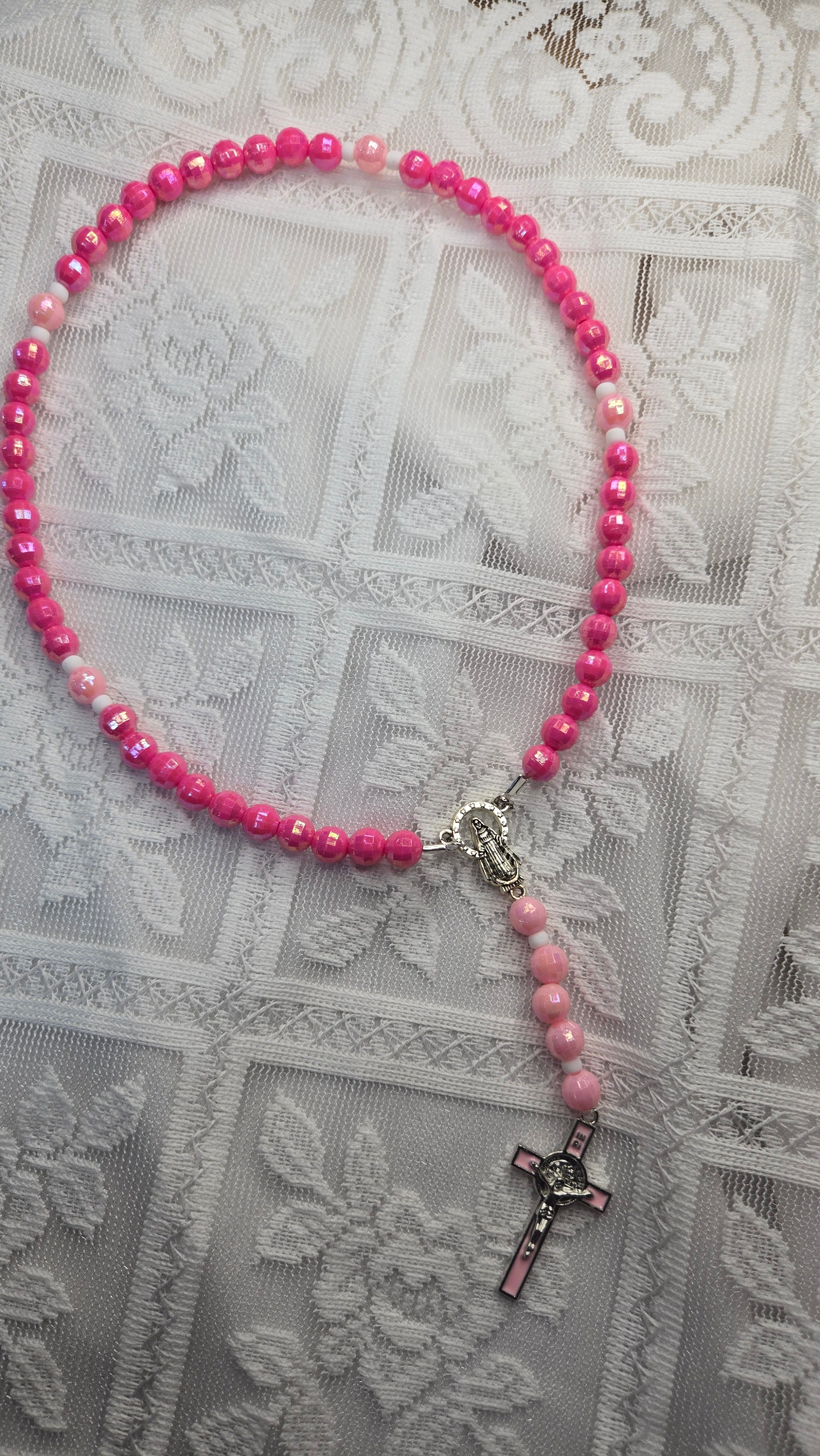 Pink Kids Rosary